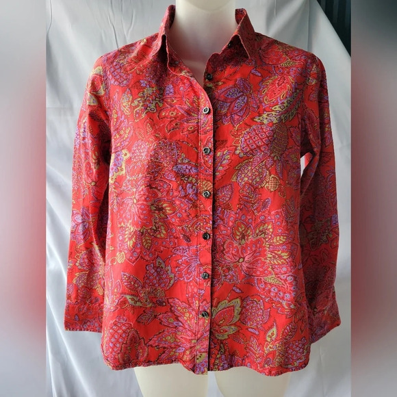 Lands End No Iron Supima Long Sleeves Button Down 4P - Picture 2 of 6